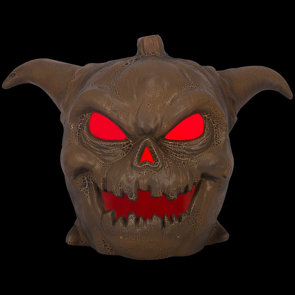 20-inch Indoor Halloween Tabletop Blow Mold Pumpkin Lantern with Flash Lighting Effect