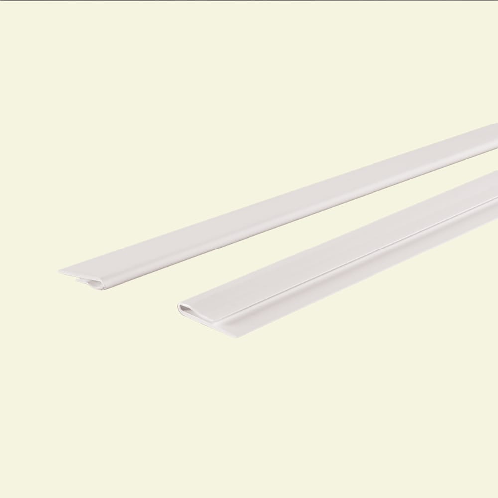 Gridmax Vinyl 4-ft Wall Angle Cover White 25/pack