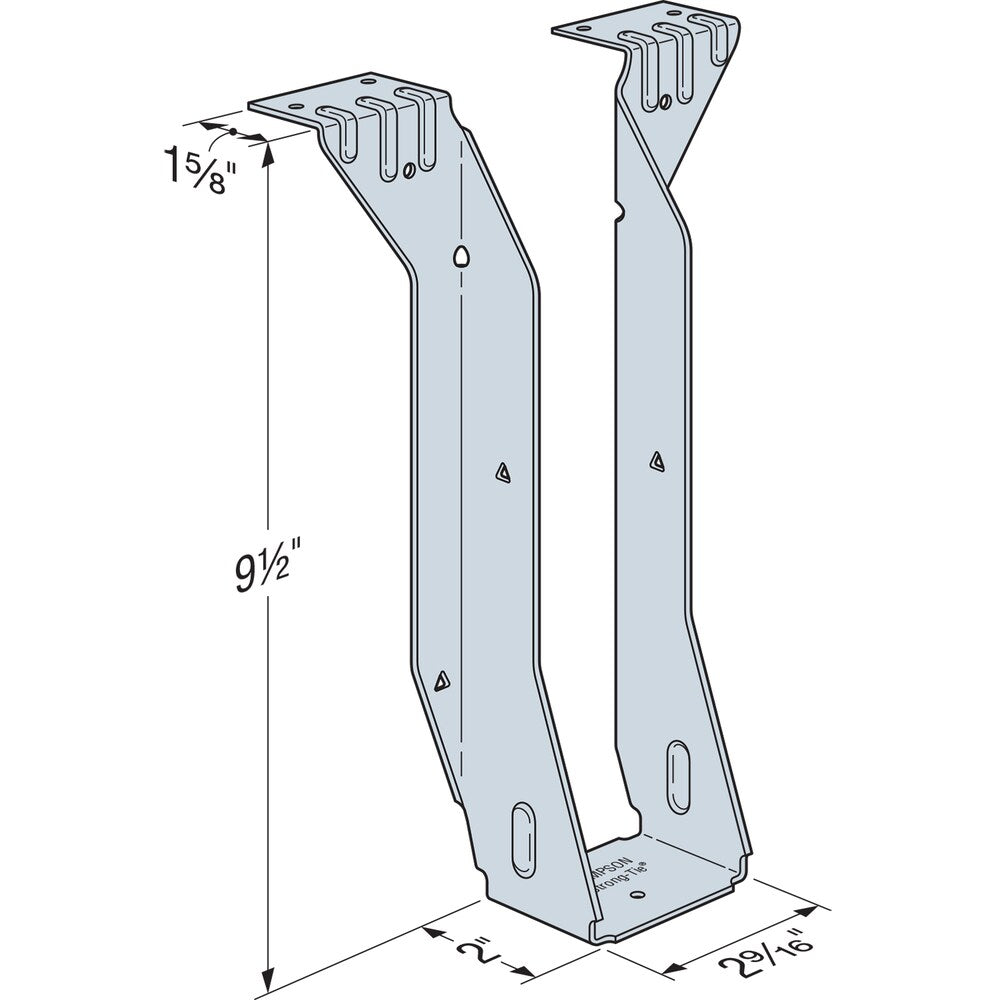 Étrier de solive à montage par le haut LT pour bois d'ingénierie de 2 1/2 po x 9 1/2 po