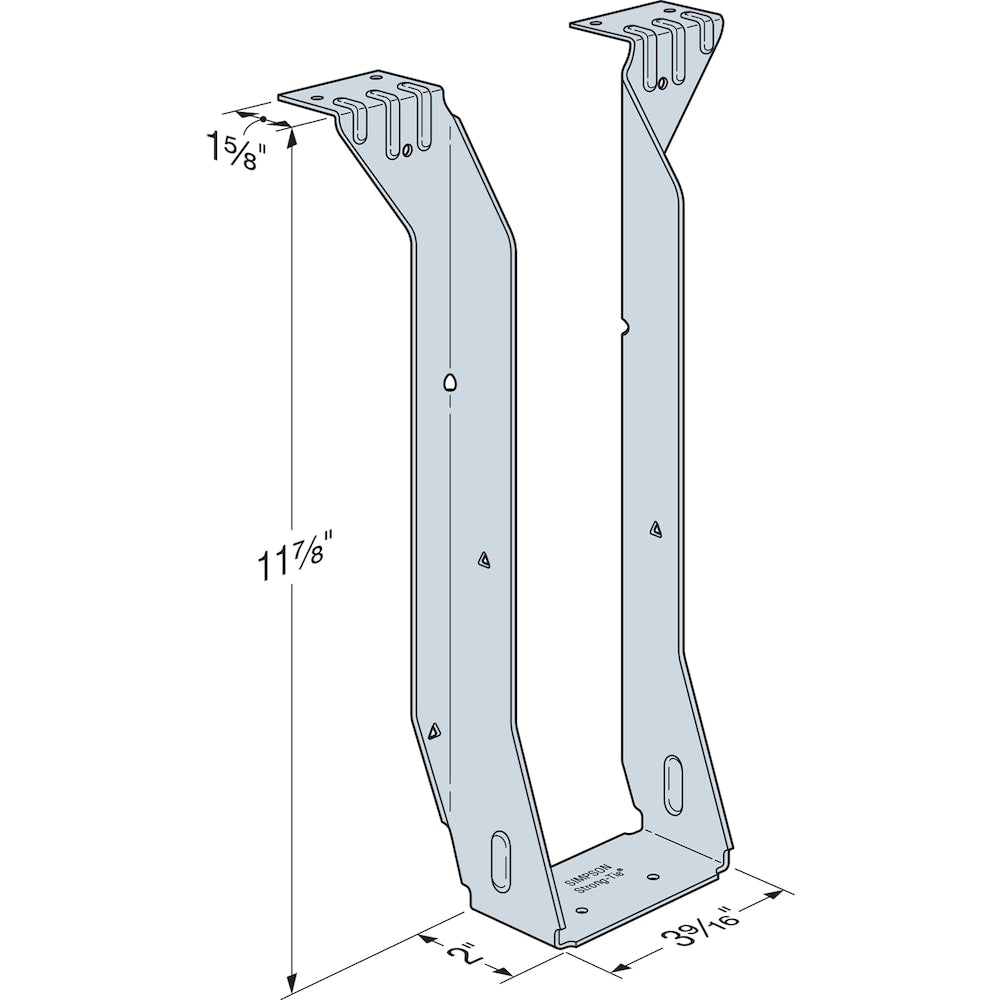 Étrier de solive à montage supérieur LT pour bois d'ingénierie de 3 1/2 po x 11 7/8 po