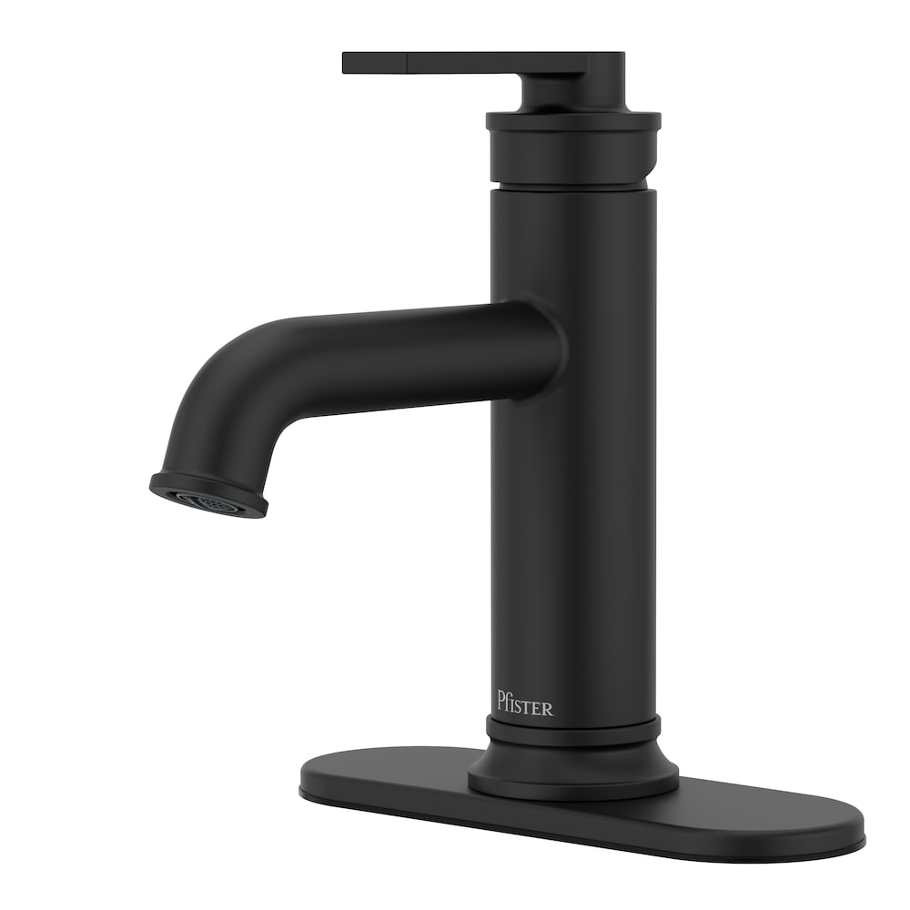 Robinet de salle de bain à poignée unique Maritime 1 ou 3 trous 4 pouces noir mat