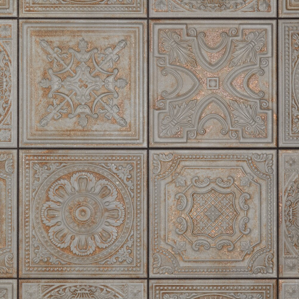 Sample - Fitz Charcoal 2-3/8 in. x 9-5/8 in. Ceramic Wall Tile