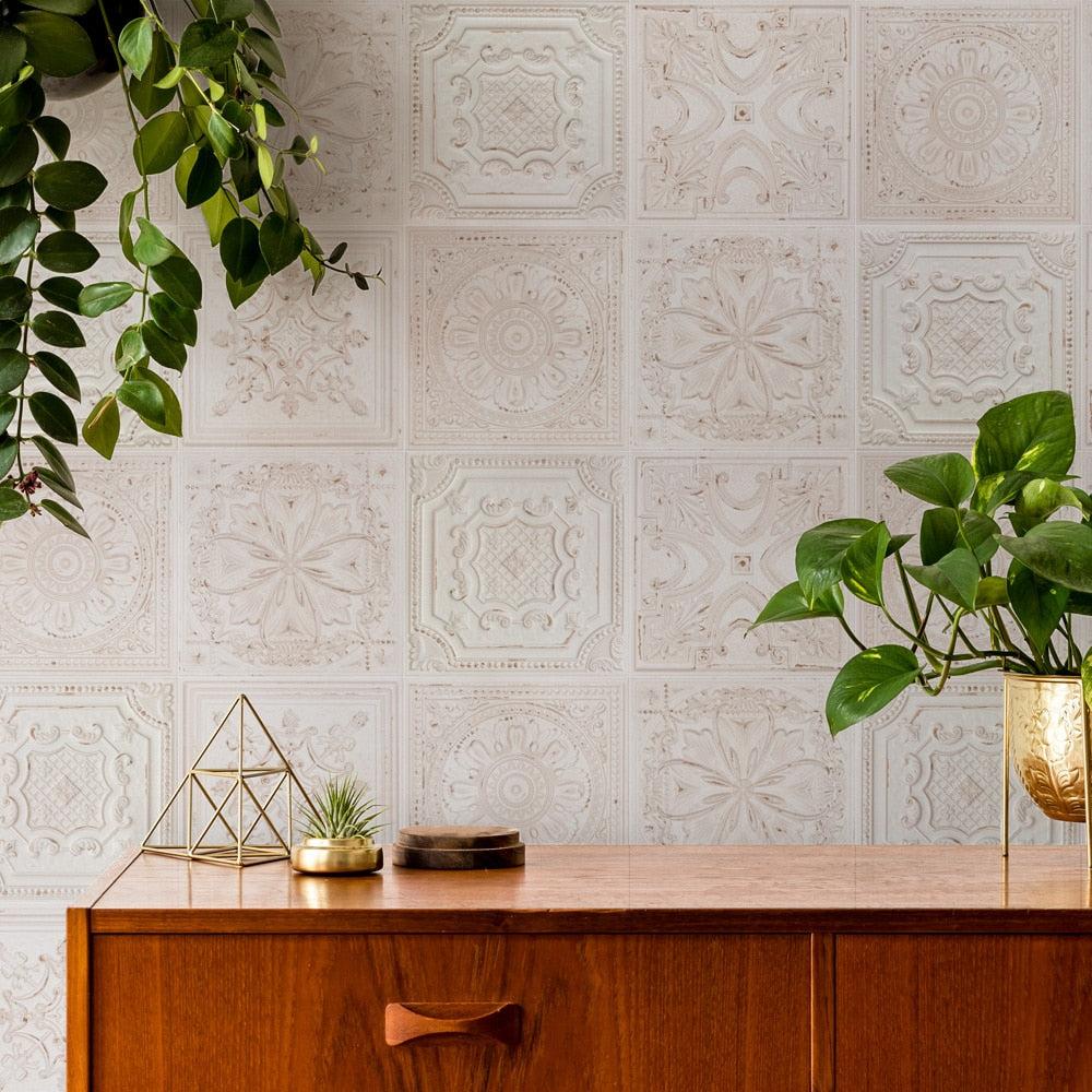 Sample - Fitz White 2-3/8 in. x 9-5/8 in. Ceramic Wall Tile