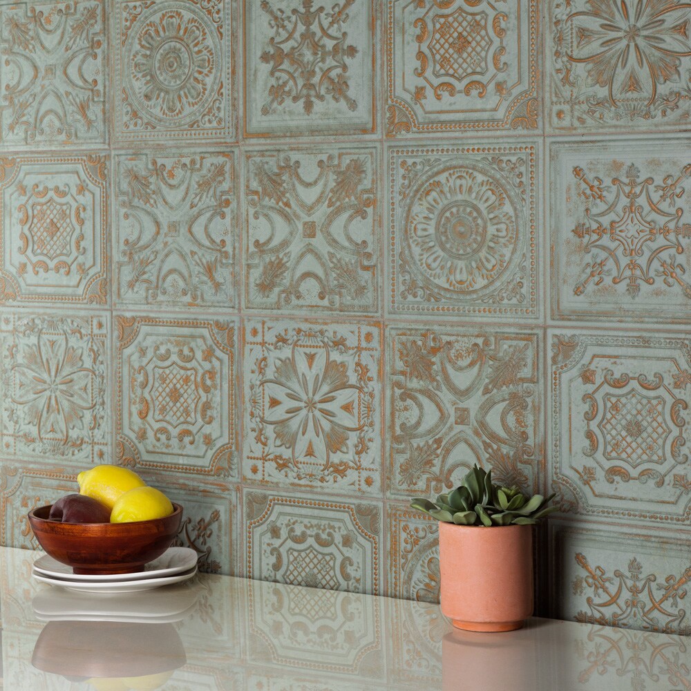 Sample - Fitz Green 2-3/8 in. x 9-5/8 in. Ceramic Wall Tile