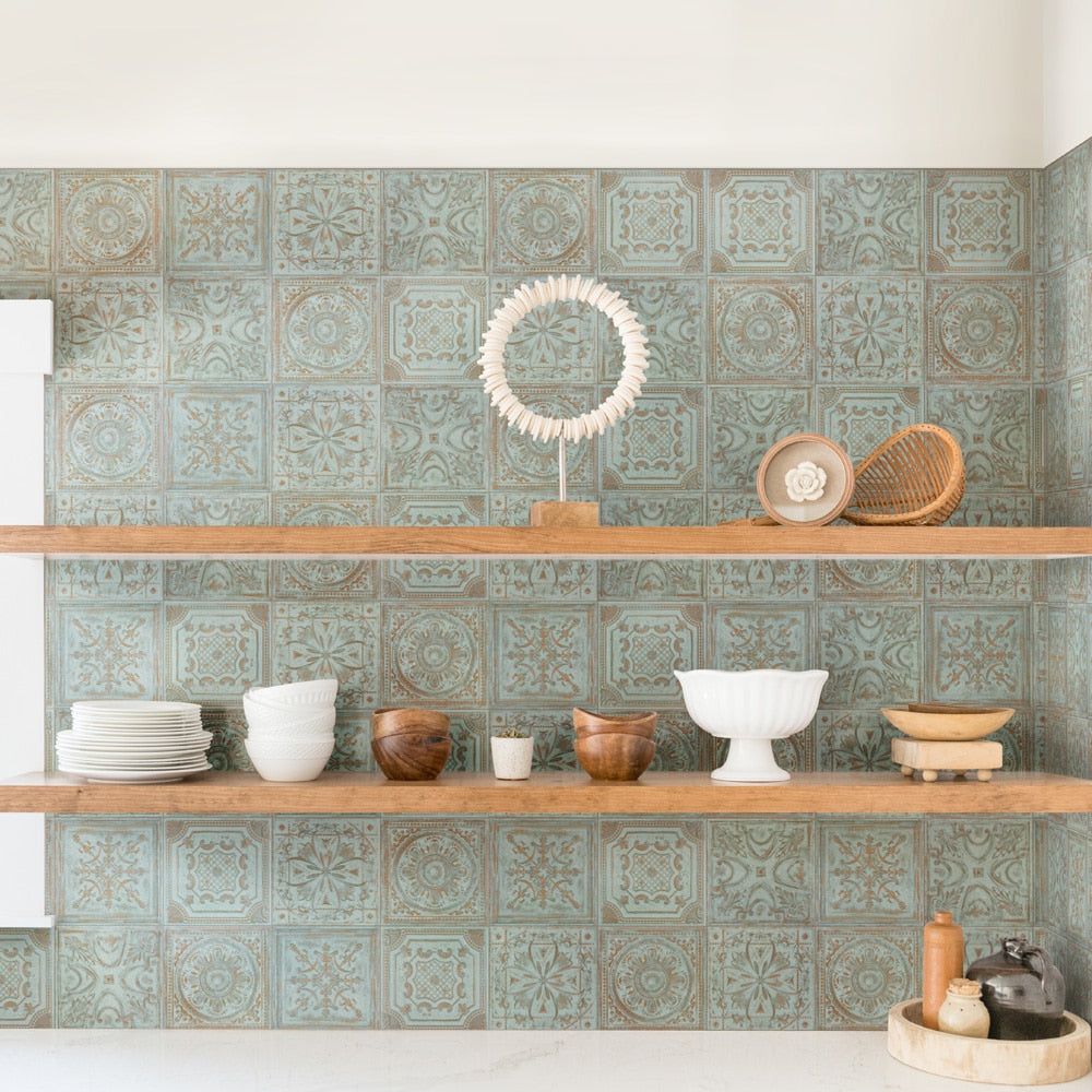 Sample - Fitz Green 2-3/8 in. x 9-5/8 in. Ceramic Wall Tile