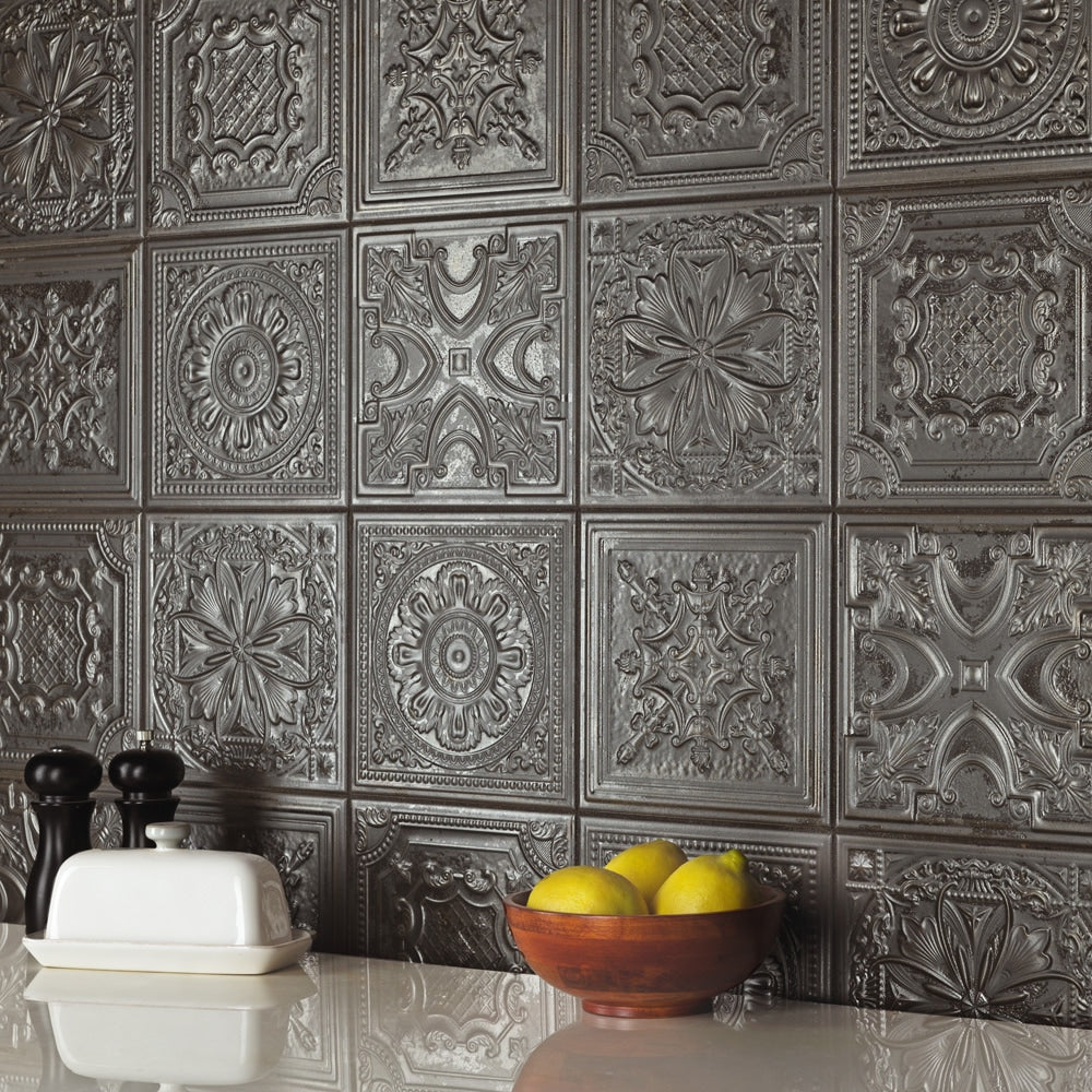 Sample - Fitz Lead 2-3/8 in. x 9-5/8 in. Ceramic Wall Tile