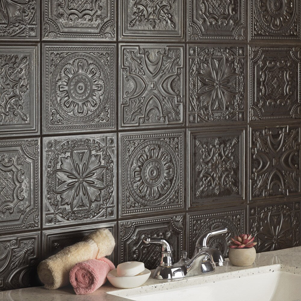 Sample - Fitz Lead 2-3/8 in. x 9-5/8 in. Ceramic Wall Tile