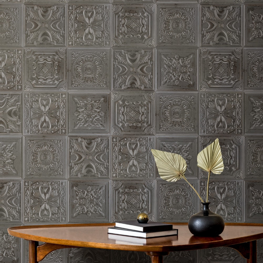 Sample - Fitz Lead 2-3/8 in. x 9-5/8 in. Ceramic Wall Tile