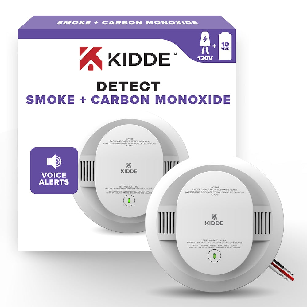 DÉTECTEUR DE FUMÉE ET DE CO À CÂBLE 3PK, 10 Y BBU