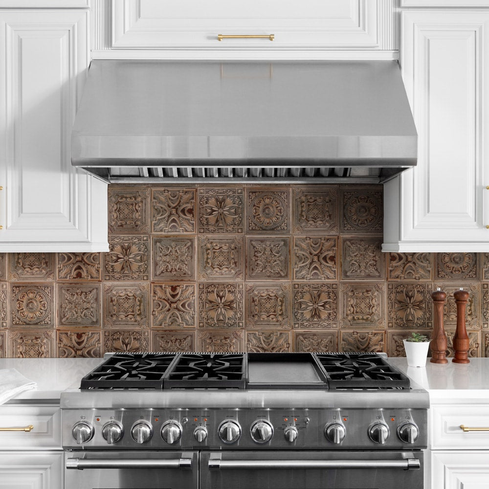 Carreaux muraux en céramique Fitz Copper de 8 po x 8 po (9,9 pi2/caisse)