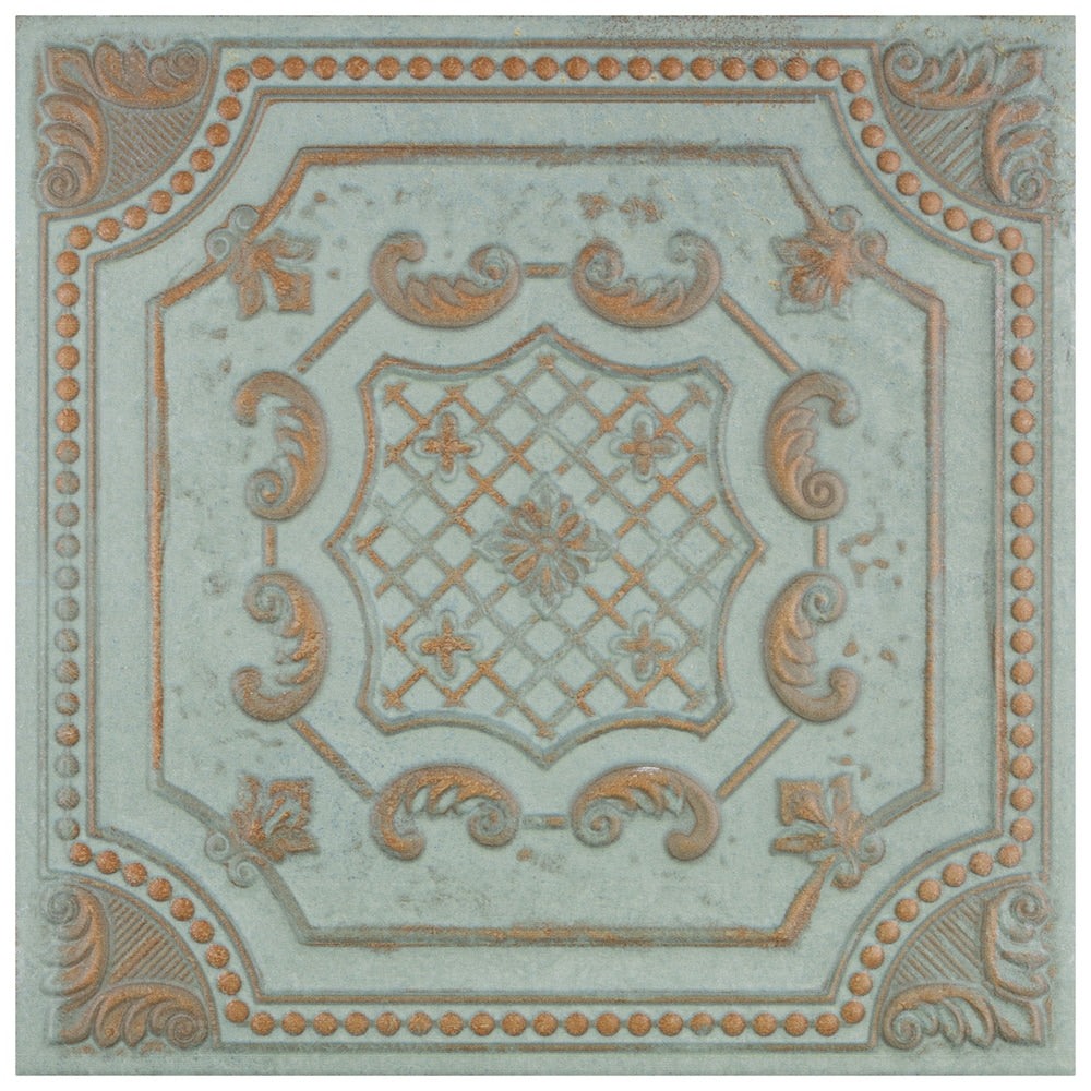 Carreaux muraux en céramique Fitz Green de 8 po x 8 po (9,9 pi2/boîte)