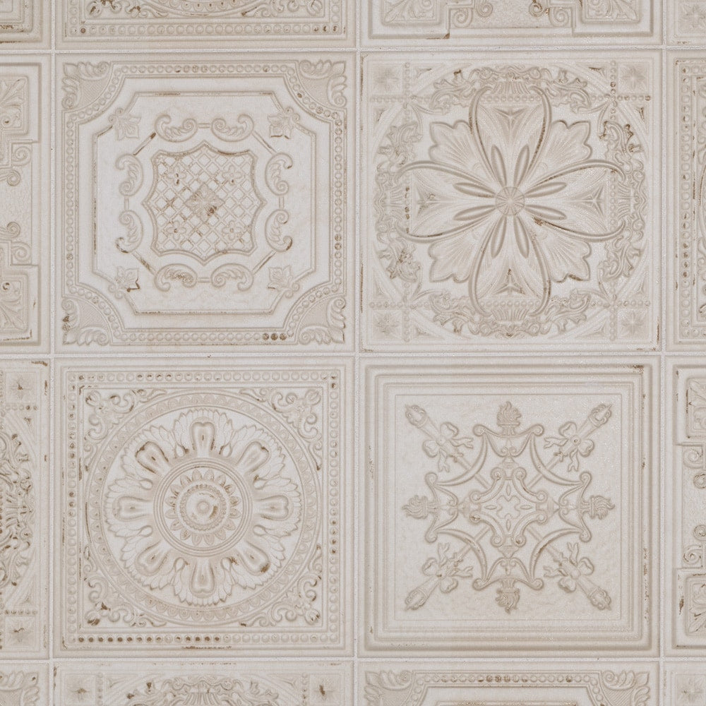 Carreaux muraux en céramique Fitz White de 8 po x 8 po (9,9 pi2/boîte)