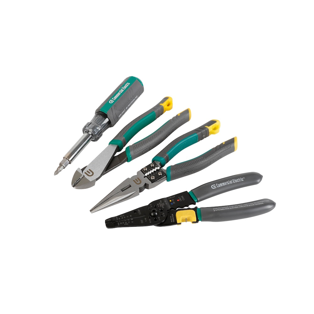 Ensemble d'outils pour électricien 4 pièces