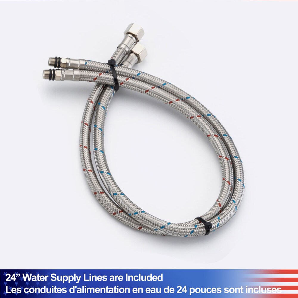 D1 1-Handle Multifunctional Single Hole Bathroom Faucet in Brushed Nickel