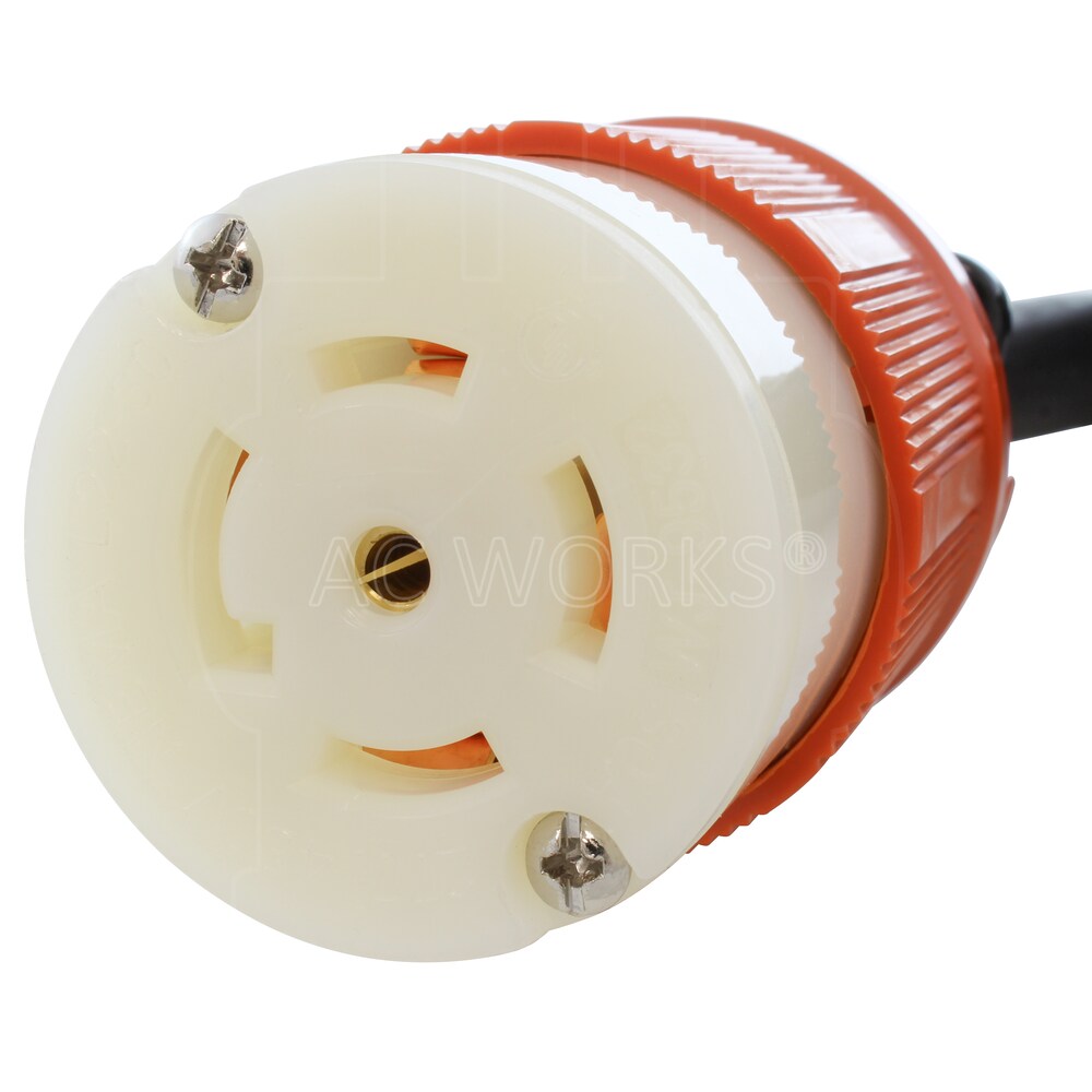 100ft SOOW 10/5 NEMA L22-30 30A 3-Phase 277/480V Industrial Rubber Extension Cord