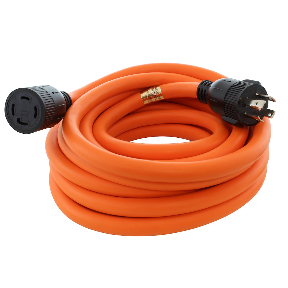 50ft 10/4 STW NEMA L14-30 30A 125/250V Generator Extension Cord