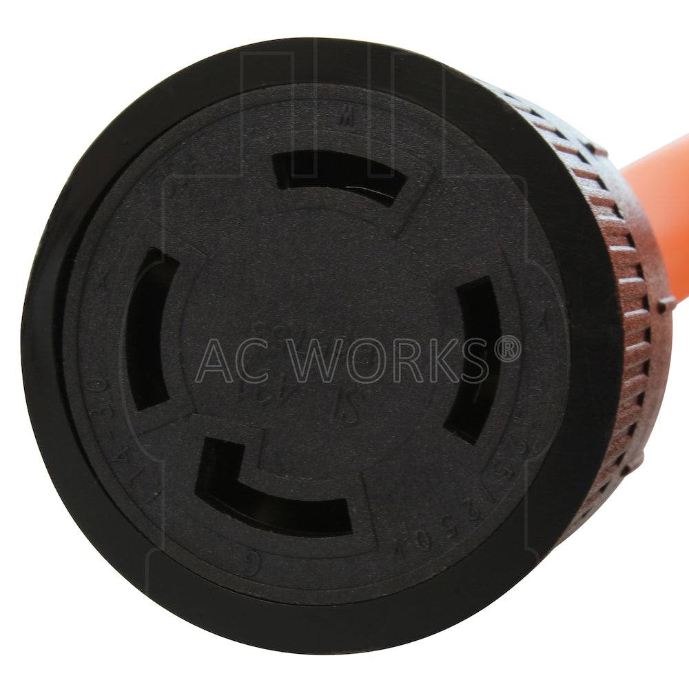 50ft 10/4 STW NEMA L14-30 30A 125/250V Generator Extension Cord