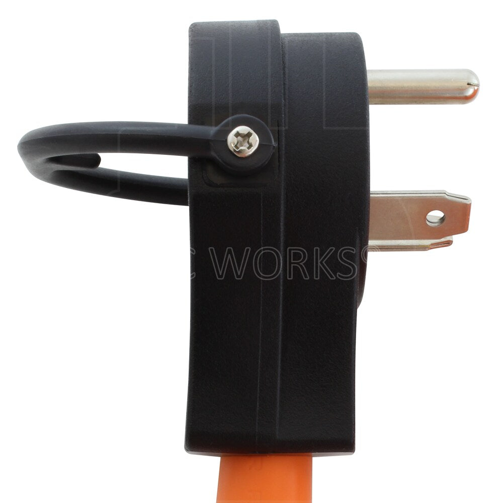 50ft RV 30A TT-30P Plug to 30A L5-30R RV/Marine Detachable Power Supply Cord