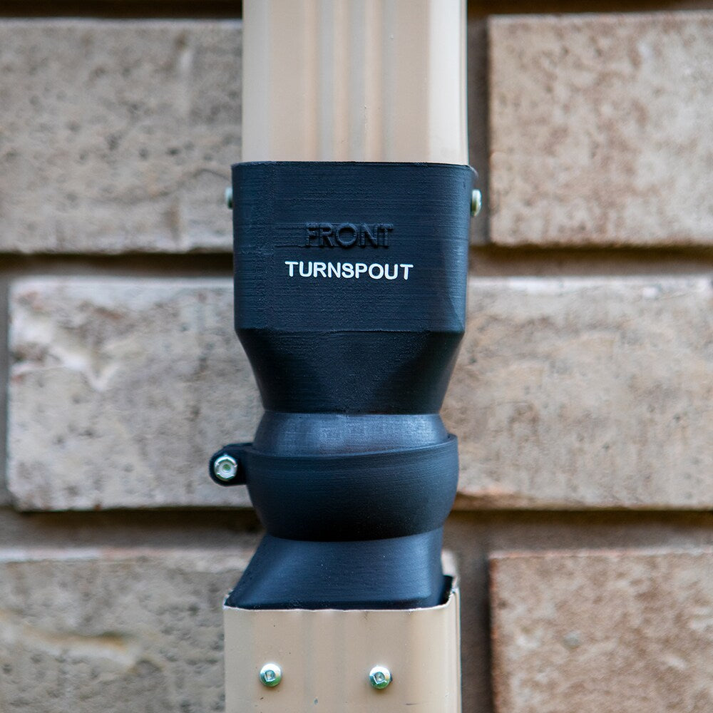 Connecteur de descente directionnelle TurnSpout pour entrepreneur, paquet en vrac, noir