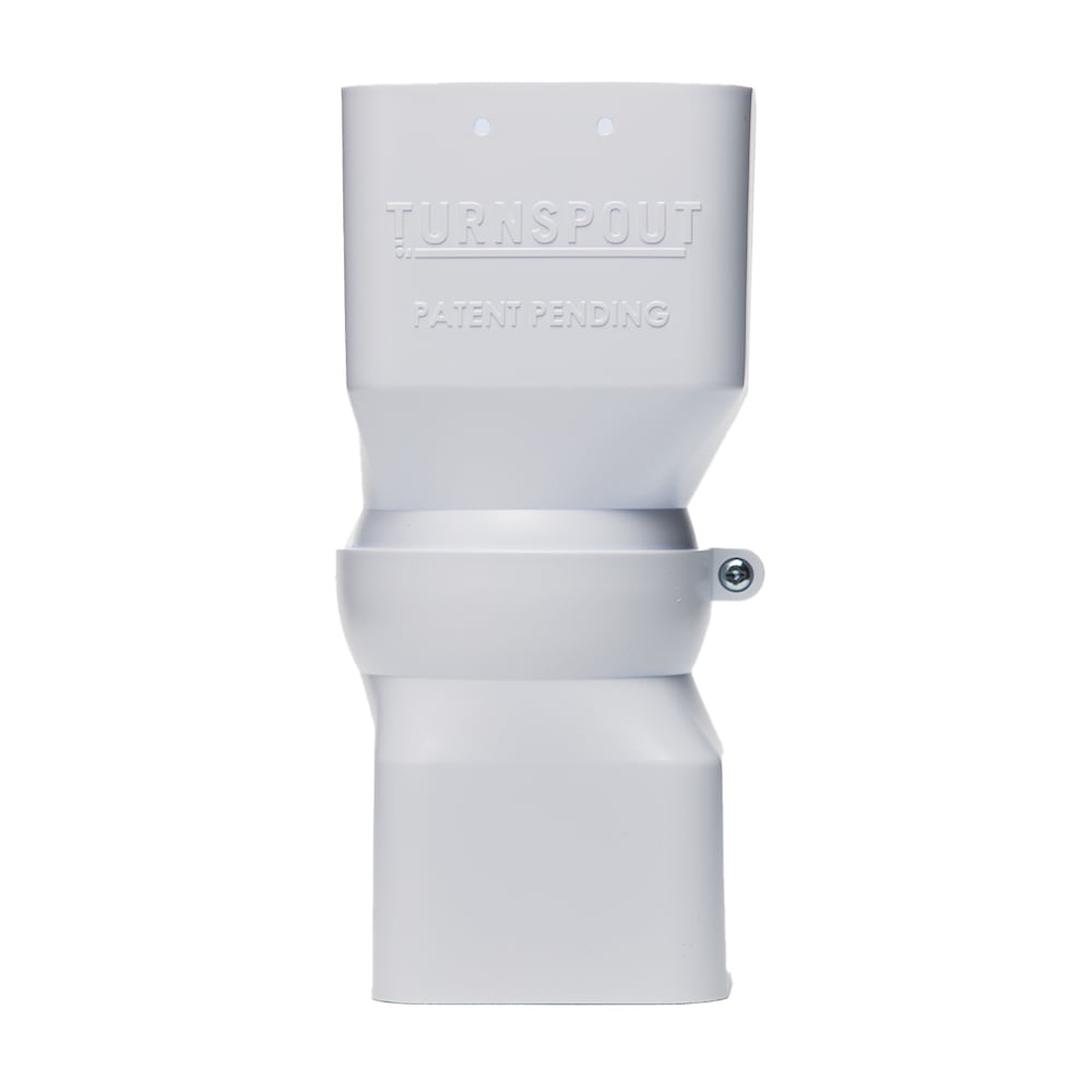 Connecteur de descente directionnelle TurnSpout pour entrepreneur, paquet en vrac, blanc