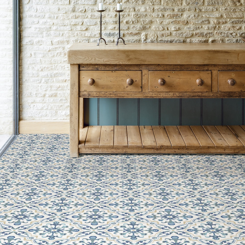 Ensemble de 20 carreaux de sol en vinyle Tuscan 12 po x 12 po (1 pi2/chacun)