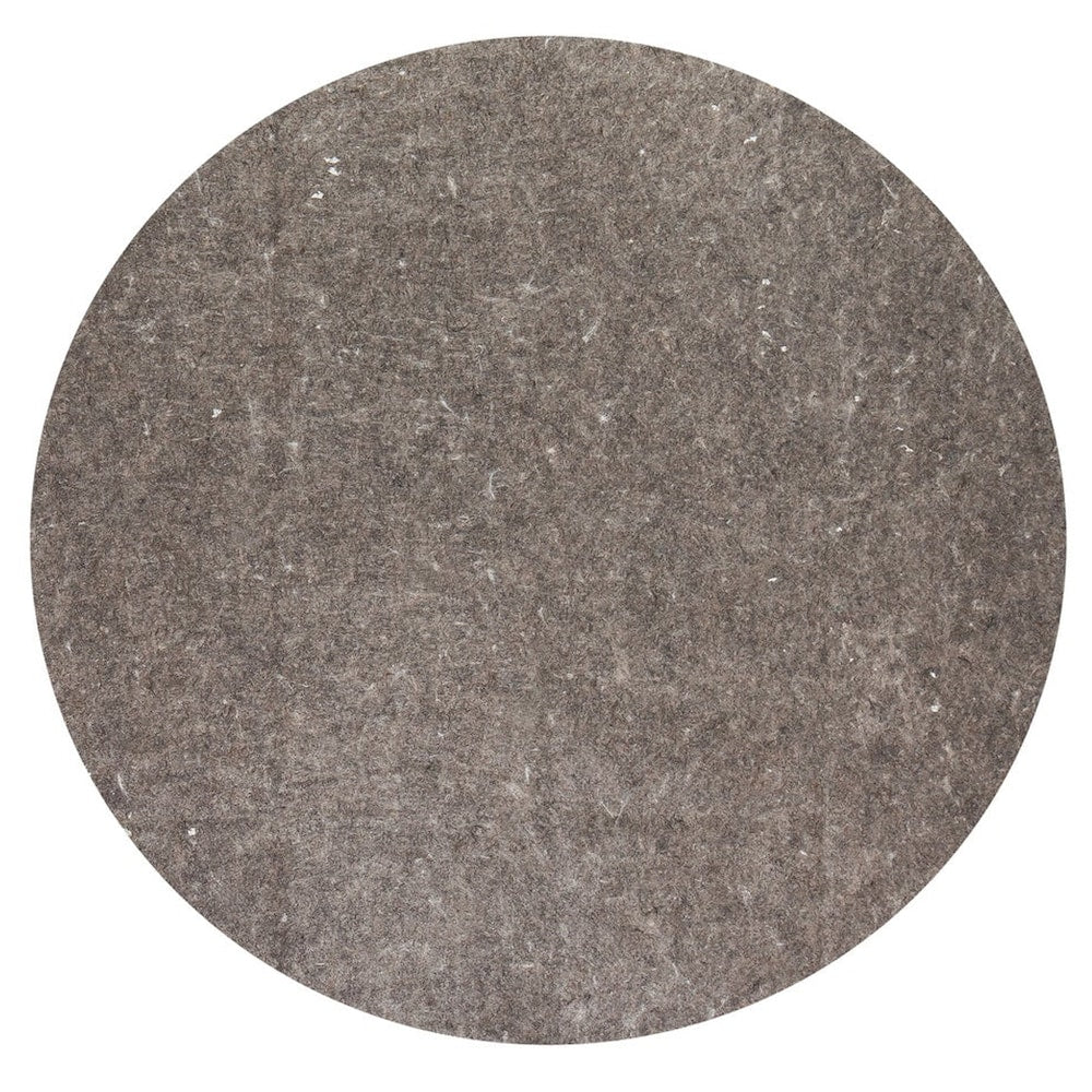 Premier Plush Grey 8 ft. Round Indoor Rug Underlay