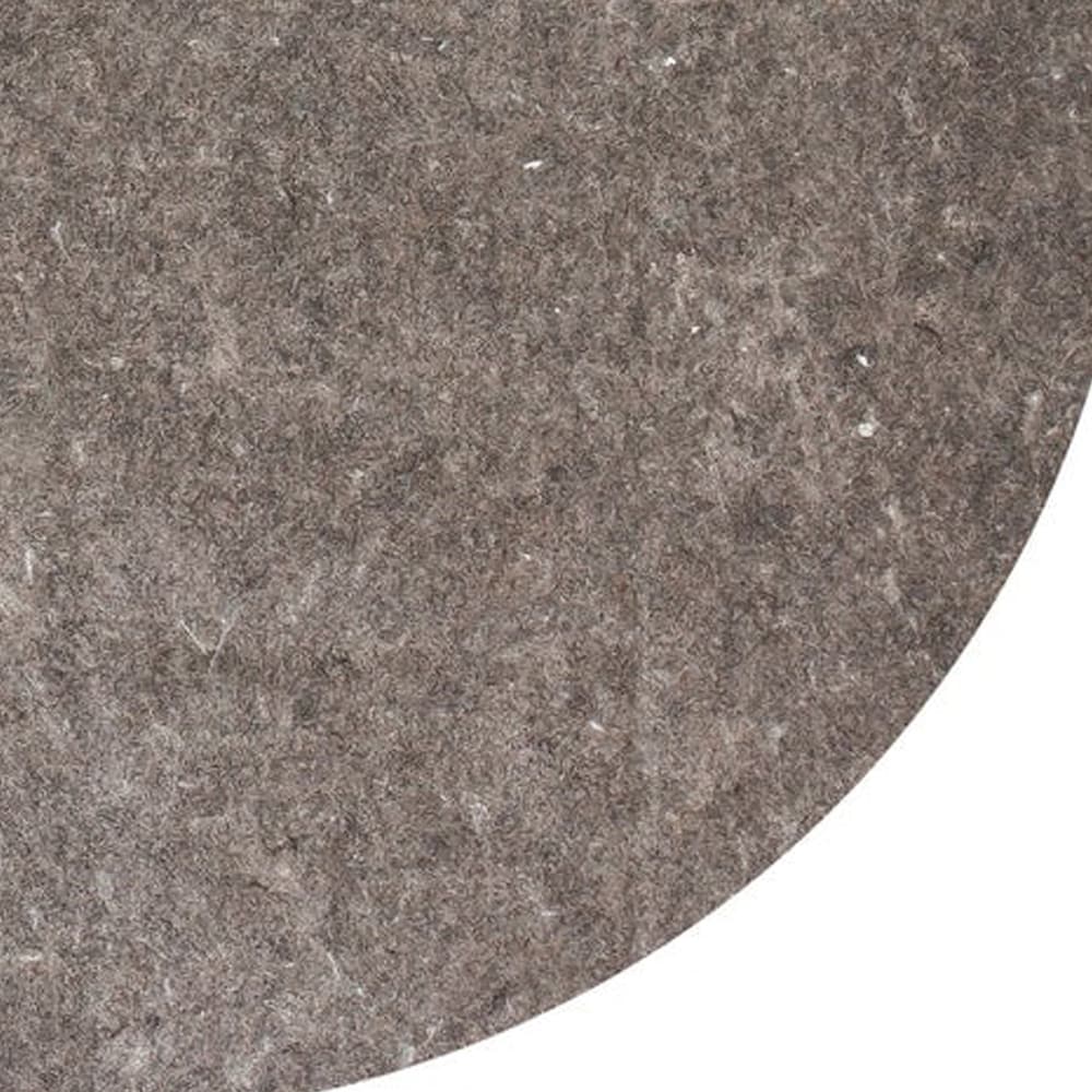 Premier Plush Grey 8 ft. Round Indoor Rug Underlay