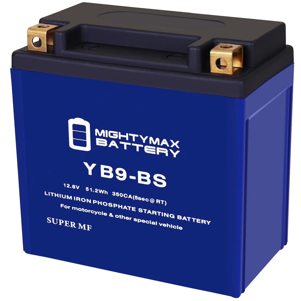 YB9-BSLiFePO4 - Batterie lithium fer phosphate (LiFePO4) 12 volts 9 Ah, 250 CCA