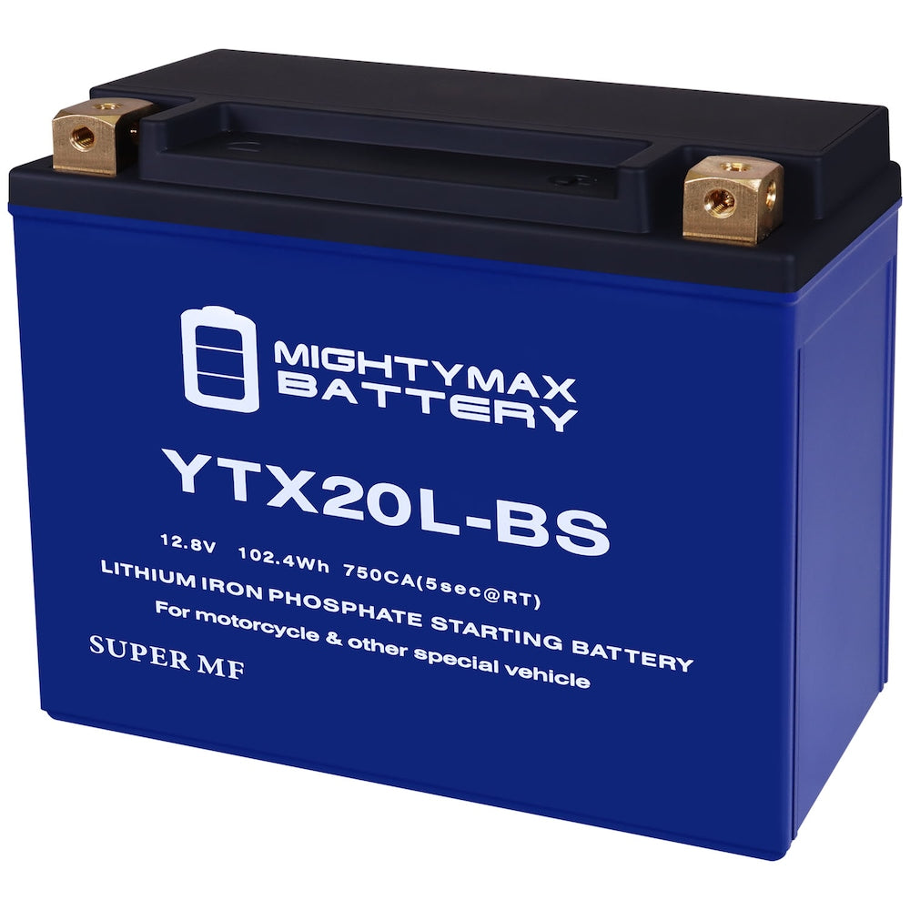 YTX20L-BSLIFEPO4 - Batterie 12 volts 18 Ah, 570 CCA, lithium fer phosphate (LiFePO4)