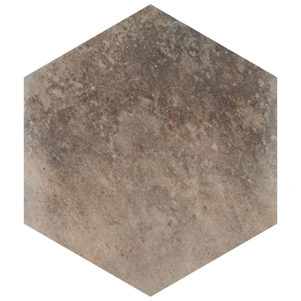 Sample - Capri Hex Terra 8-inch x 7-inch Porcelain Floor and Wall Tile