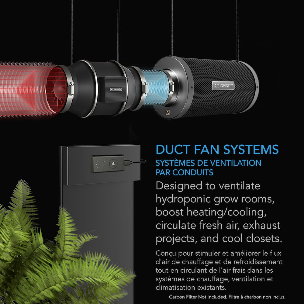 AI-CLS12 Cloudline Pro S12, quiet inline duct fan system with speed controller, 12-inch