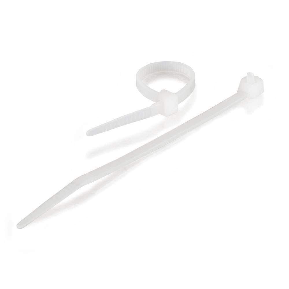 Lot de 1 000 colliers de serrage de 6 po – Colliers de serrage zippés en nylon/plastique blancs de taille moyenne