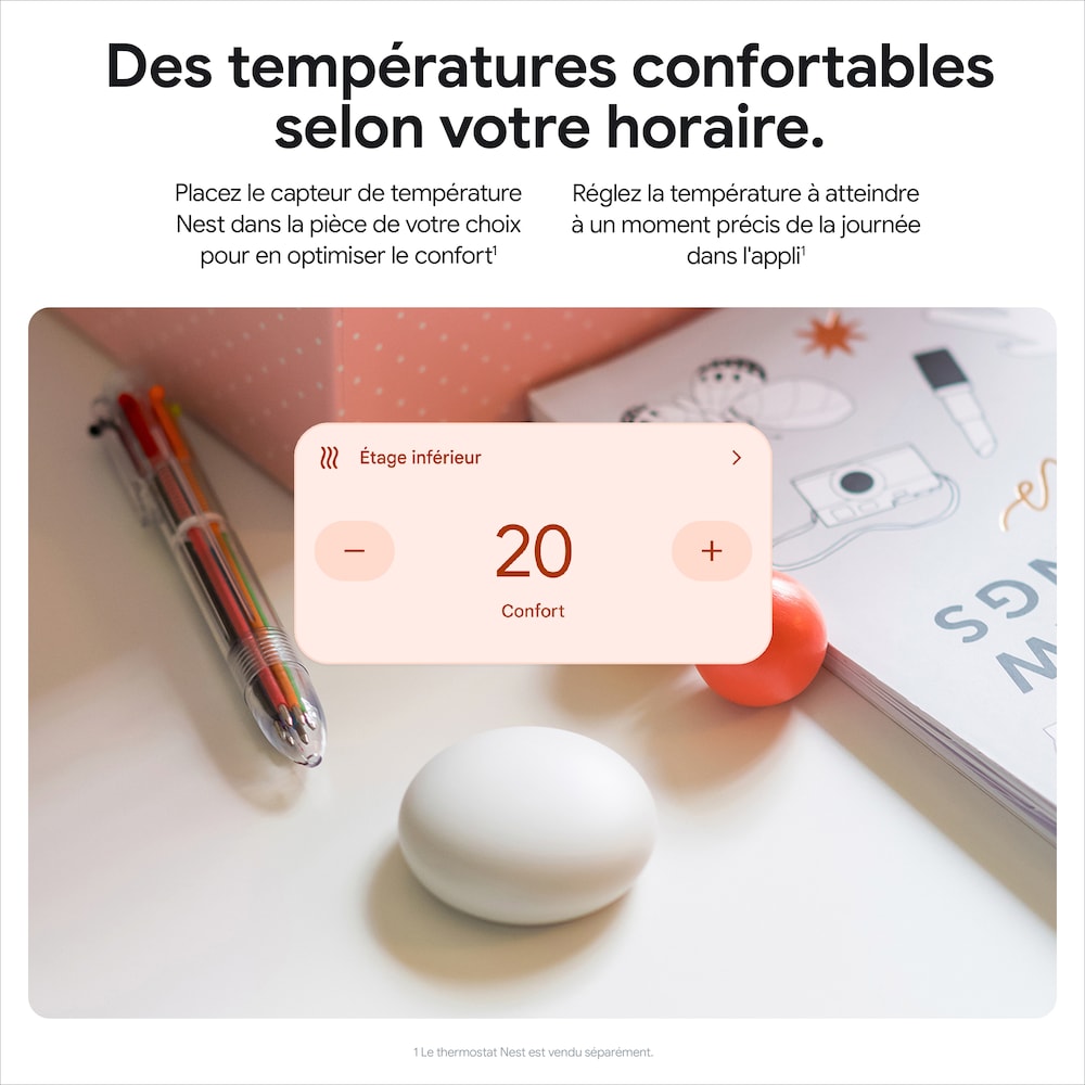 Capteur de température Nest (2e génération) Lot de 3