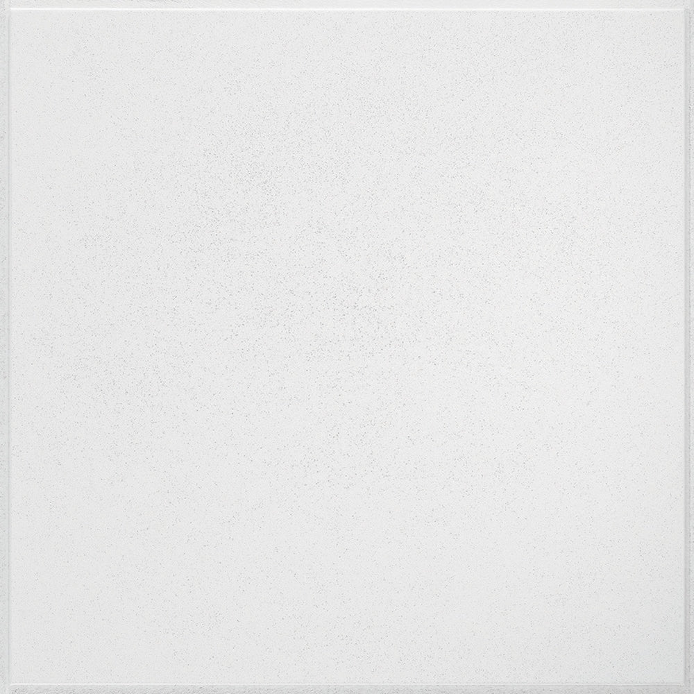 Panneau de plafond à poser Armstrong Ceilings 2 pi x 2 pi Yuma White 492 (vendu à la caisse - paquet de 16)