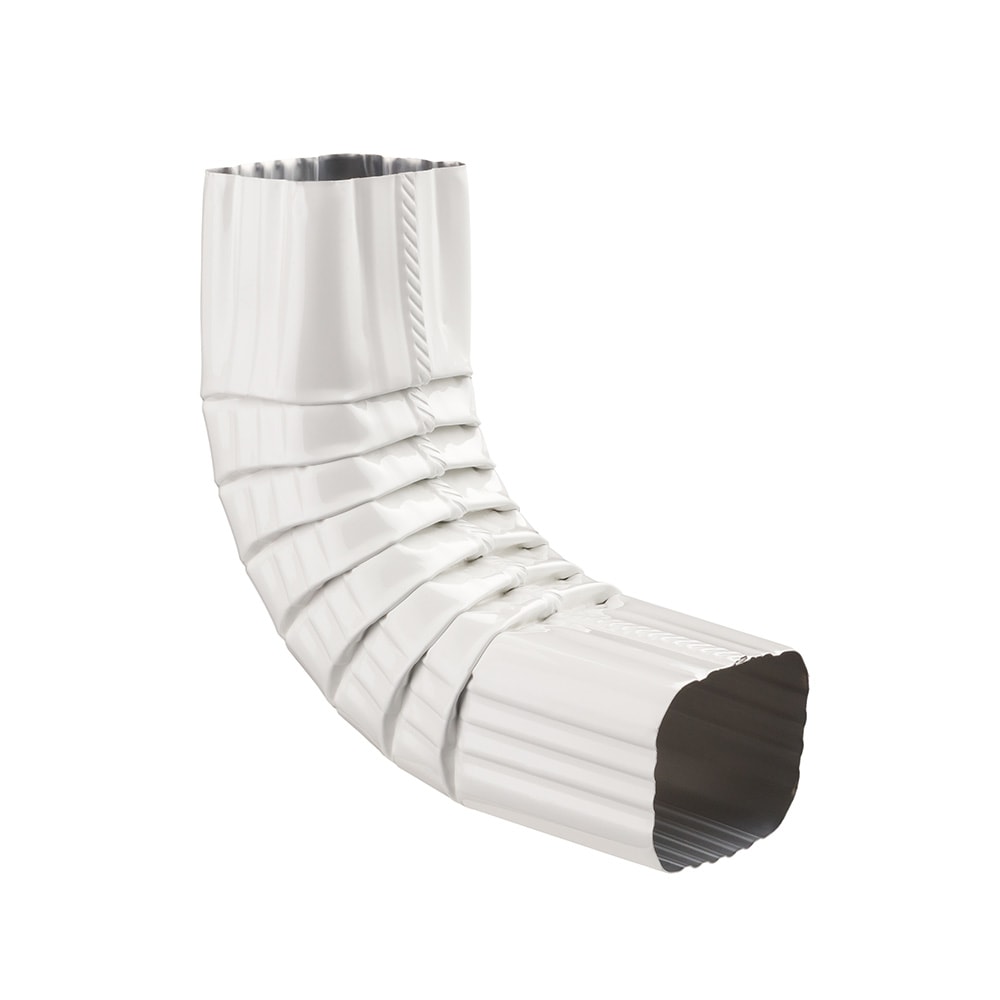 2-inch x 3-inch Aluminum Downspout A-Elbow in Peak White Pro Pack (30 Pieces)