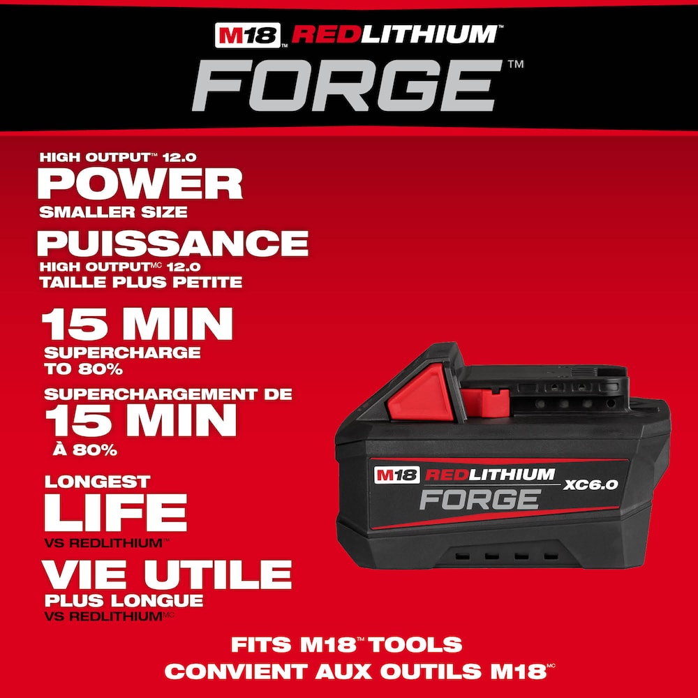 M18 FUEL 18V Li-Ion Brushless Cordless Sawzall Reciprocating Saw Kit with (1) FORGE 6.0Ah Battery