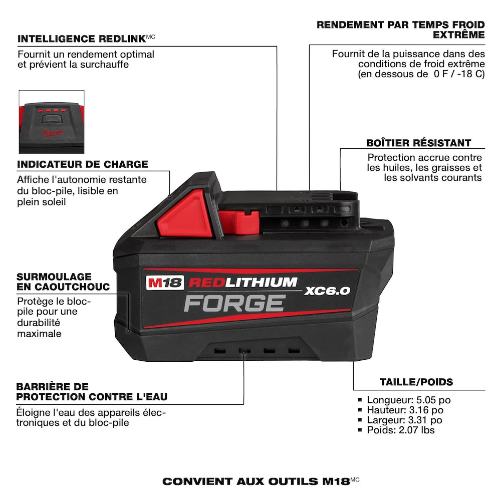 M18 FUEL 18V Li-Ion Brushless Cordless Sawzall Reciprocating Saw Kit with (1) FORGE 6.0Ah Battery
