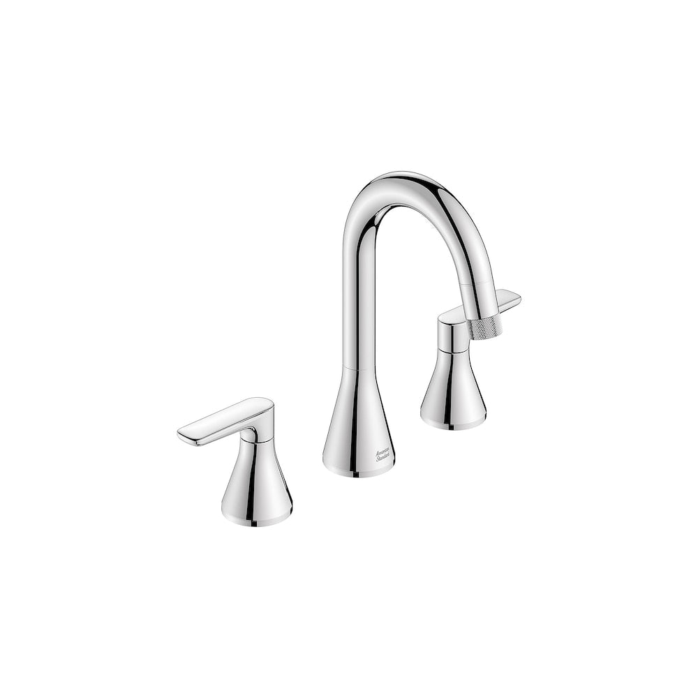 Robinet de salle de bain à deux poignées rétractables de 8 po avec poignées à levier en chrome poli Aspirations