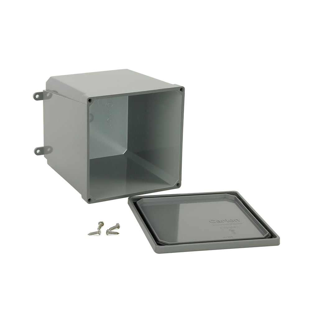 Outdoor Snow Melting Junction Box 6.25 in. x 6.25 in. x 6.37 in., Polycarb, Wall-Mounted