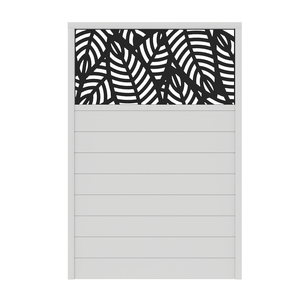 4' x 6' Vinyl Prvacy Fence Panel for 2'x4' Decoratave Panel Insert White