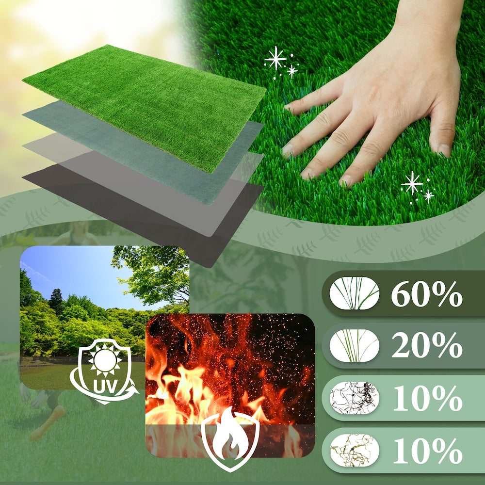 2.5 ft. x 4.5 ft. Artificial Grass, Grass Pad Mat for Pet Dogs, Indoor & Outdoor