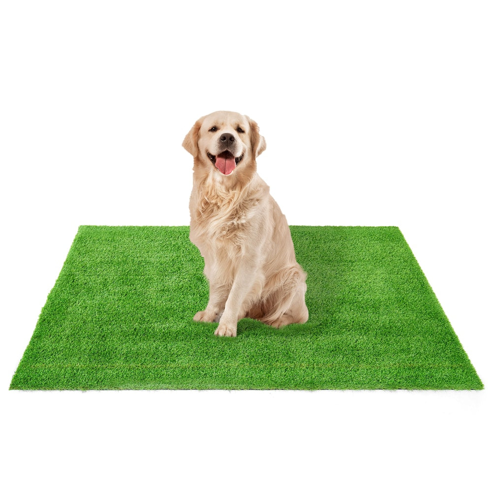 Tapis de gazon artificiel de 3,5 pi x 6 pi pour chiens de compagnie, intérieur et extérieur
