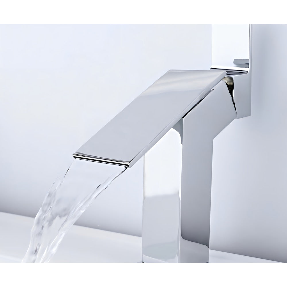 Haven-A 1H Faucet in Chrome with Overflow Pop Up Drain in Chrome