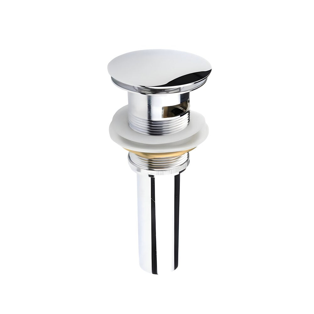 Island-C 1H Faucet in Chrome with Overflow Pop Up Drain in Chrome