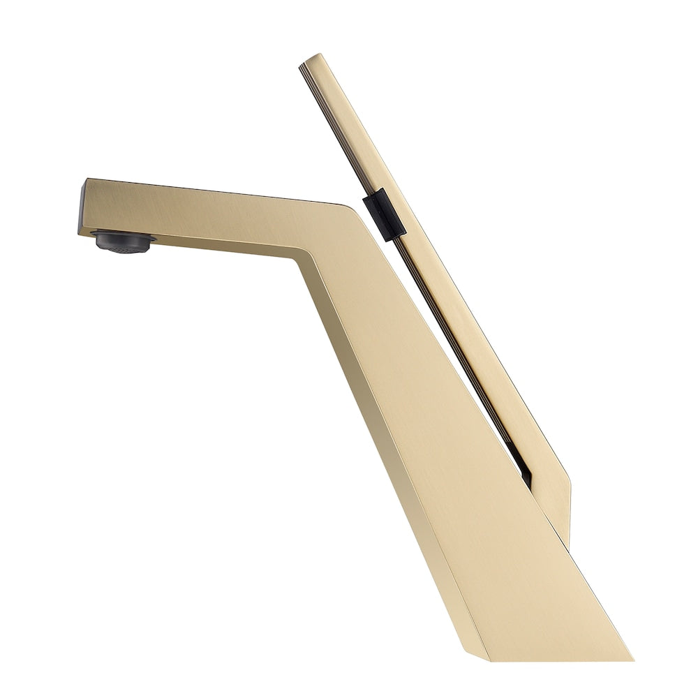WBF1 Brushed Gold Single Hole Bathroom Sink Faucet with Single Handle