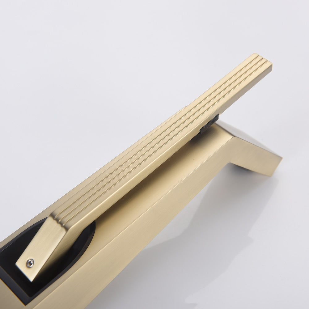 WBF1 Brushed Gold Single Hole Bathroom Sink Faucet with Single Handle