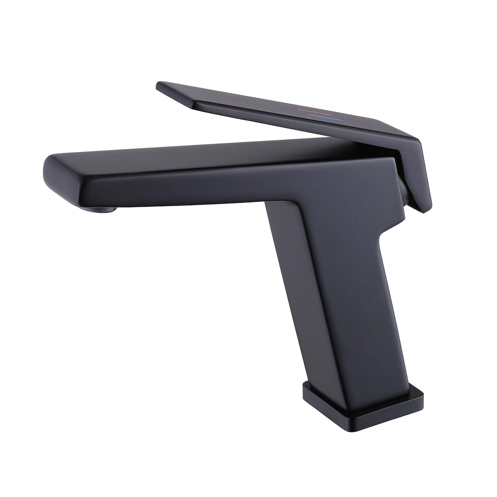 WBF4 Matte Black Single Hole Bathroom Sink Faucet with Single Handle