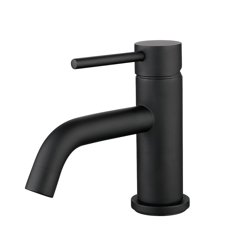 ZCJ1 Single Hole Bathroom Sink Faucet with Single Handle in Matte Black