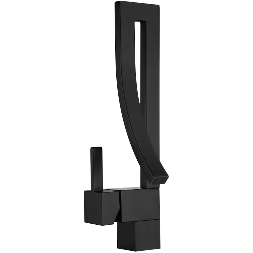 WBF14 Matte Black Single Hole Bathroom Sink Faucet with Single Handle
