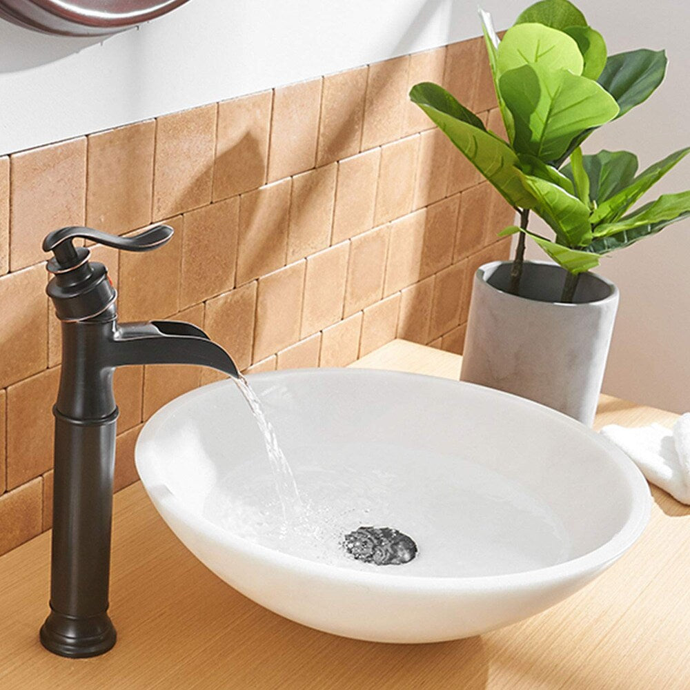 BZ2 Single Hole Bathroom Sink Faucet with Pop Up Drain in Oil Rubbed Bronze